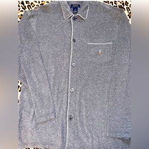 Polo Ralph Lauren Mens Gray Sleep Pajama Top Size L NWOT